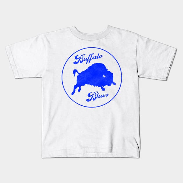 Defunct Buffalo Blues Baseball Team Kids T-Shirt by Defunctland